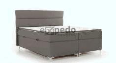 Čalouněná postel BASILIO + úložný prostor + topper