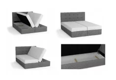 Čalouněná postel LAKE 2 včetně matrace