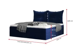 Čalouněná postel OSMA