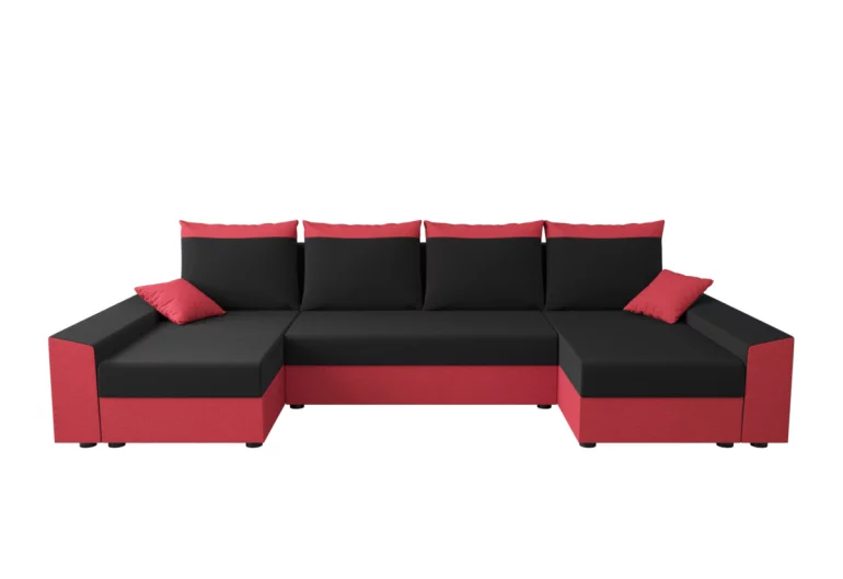 Sofa mit Schlaffunktion in U-Form PAMELA, 311x90x125, sawana 14/sawana 13